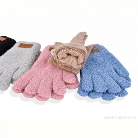Перчатки RuBi 2520 (16см) хутро mix
