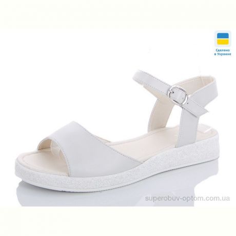 Босоножки Elite shoes С.16-005-22К-15-слоновая кость-сахара перл.-с.159s бел.