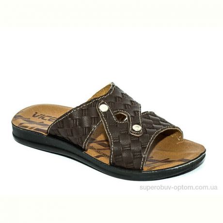 Шлепки Waldem ДМ031 коричневый
