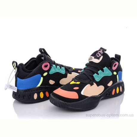 Кроссовки Zelart F055 черно-сине-желтый