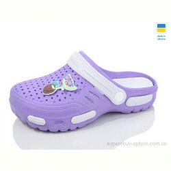 Кроксы Крок DS48 бузок-білі