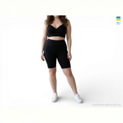 Велосипедки Sport style 5071 батал чорний