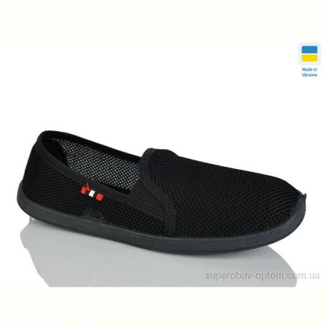 Слипоны Крок Сітка чорна