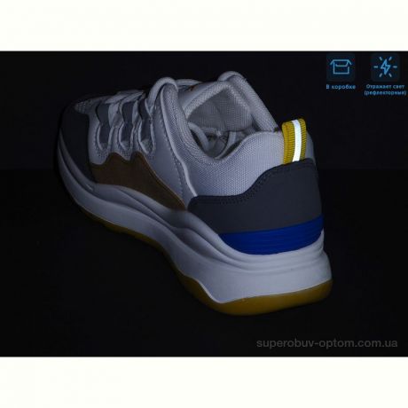 Кроссовки КалориЯ 6621 біло-помаранчевий