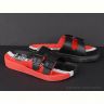 Шлепки Violeta 12329 black-red