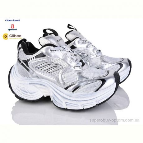 Кроссовки Clibee-Doremi D23991 white-grey