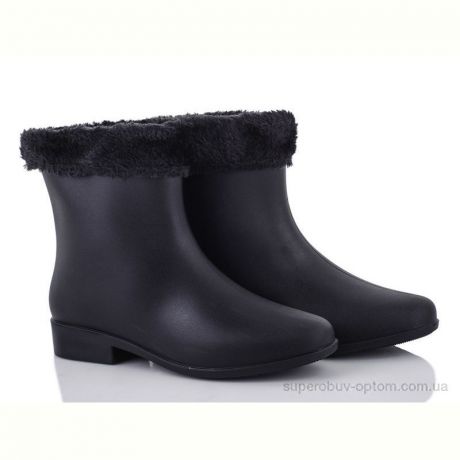 Резиновая обувь Class Shoes G01Y черный мех