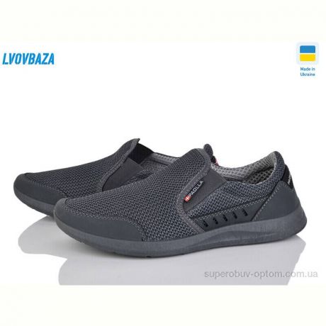 Слипоны Lvovbaza Paolla А1 сітка сірий
