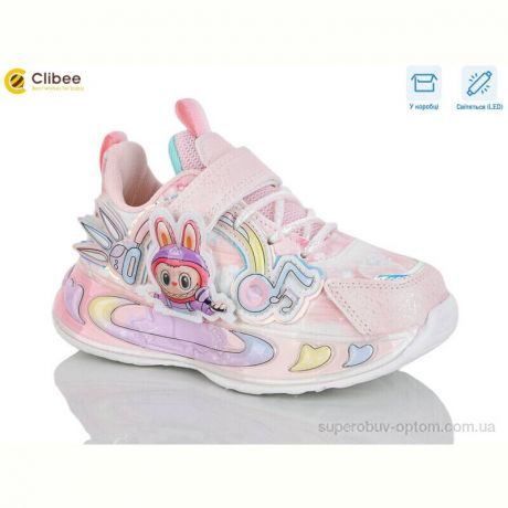 Кроссовки Clibee-Apawwa LB1193-1 pink LED